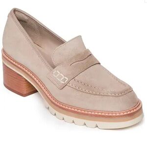 Bernardo Selma Leather Loafer Pump - Clay